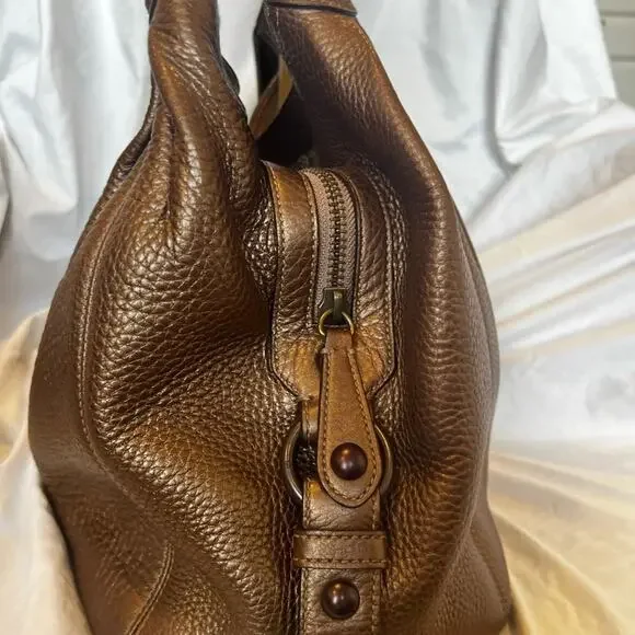 Coach Madison Maggie Bronze Metallic Leather Bag (Style 14313) - Picture 4 of 12